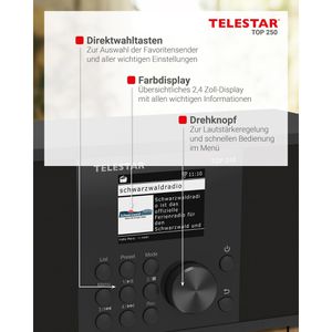 Produktbild für Radio Telestar Top 250 DAB+