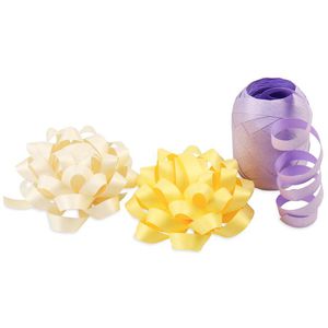 Produktbild für Geschenkband Präsent Glitter Mix pastell, sortiert