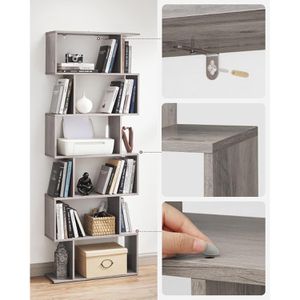 Produktbild für Bücherregal Vasagle LBC061M01, graubraun