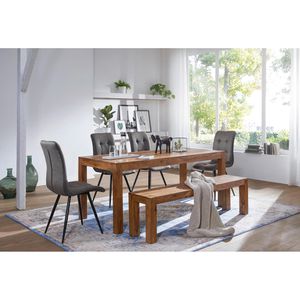 Produktbild für Esstisch Wohnling WL1.321, Sheesham-Massivholz