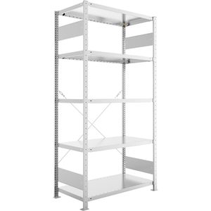 Schwerlastregal META-Regalbau 20088725, 5 Metallböden