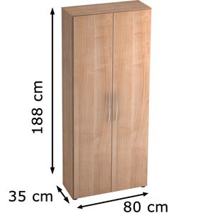 Produktbild für Aktenschrank Hammerbacher Basic 4100, aus Holz