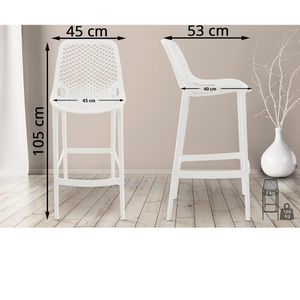 Produktbild für Barhocker CLP Air 10779002, mit Lehne