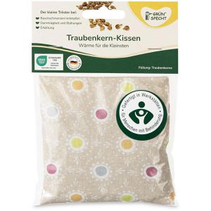 Produktbild für Wärmekissen GRÜNSPECHT Lollipop, 12 x 12 cm, mit Traubenkernen