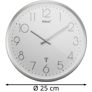 Produktbild für Wanduhr Mebus 19776, Kunststoff, analog, Funkuhr