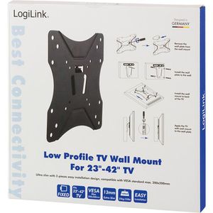 Produktbild für TV-Wandhalterung LogiLink BP0004, bis 25 kg