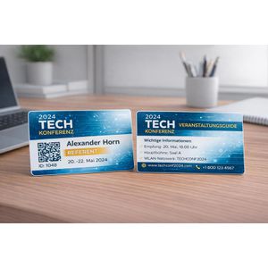 Produktbild für Plastikkarten Böttcher-AG Premium, PVC, blanko, weiß glänzend