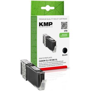 Tinte KMP C90 für Canon CLI-551BK XL