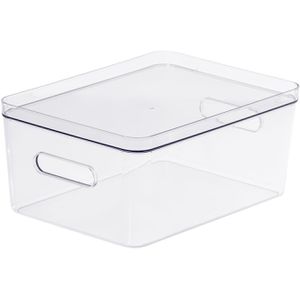 Produktbild für Deckel-Aufbewahrungsbox Smartstore Compact L, transparent