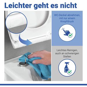 Produktbild für WC-Sitz Wenko Samos 21903100, oval, aus Duroplast