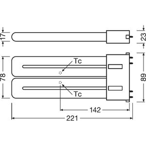Produktbild für LED-Lampe OSRAM Dulux F EM &amp; AC Mains, 2G10