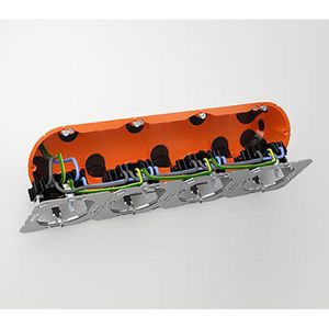 Produktbild für Hohlwanddose Kaiser-Elektro 9254-22, 284 x 71 mm, 4-fach