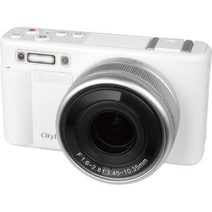 Produktbild für Kompaktkamera Yashica City 100 weiß, mit 2,8 Zoll Display