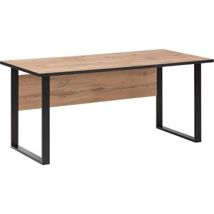 Produktbild für Schreibtisch Möbelpartner Serie 2000, eiche / schwarz