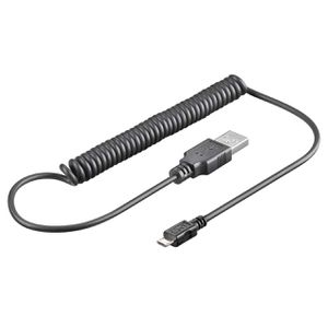 Produktbild für Ladekabel Goobay 62334, schwarz, 0,4 bis 1m