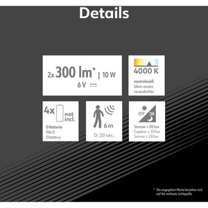 Produktbild für LED-Außenstrahler Müller-Licht Plaza Sensor 2, IP54 wasserfest