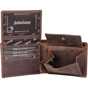 Produktbild für Portemonnaie Hodalump Xare, braun, aus Echt Leder