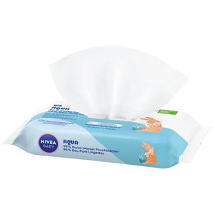 Produktbild für Feuchttücher Nivea Baby Aqua, 57 Tücher