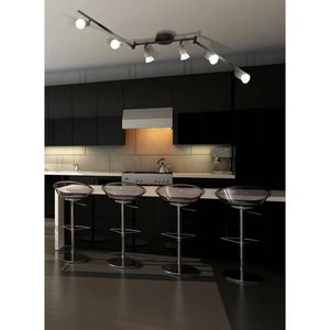 Produktbild für Deckenstrahler Eglo Buzz, schwarz mit LED