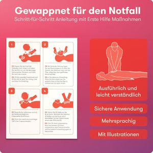 Produktbild für Beatmungsmaske PURAHELP rot, nach DIN 13154