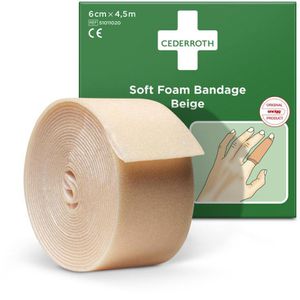 Produktbild für Pflaster Cederroth Soft Foam Bandage, beige, 1 Rolle