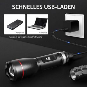 Produktbild für Taschenlampe Lepro LE, LED, aufladbar
