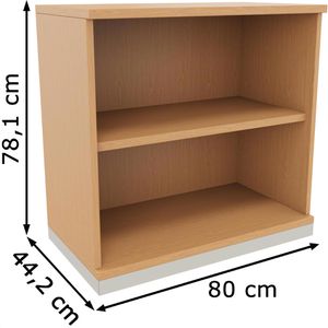 Produktbild für Aktenregal fm-Büromöbel endless, aus Holz