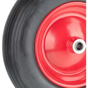 Produktbild für Schubkarrenrad Relaxdays 3.50-8, pannensicher Vollgummi