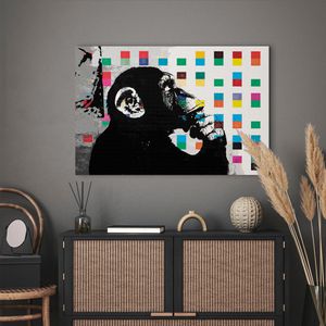 Produktbild für Wandbild Artgeist Denkender Affe