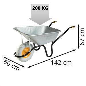 Produktbild für Schubkarre Haemmerlin Aktiv Excellium 305021001, 120 Liter