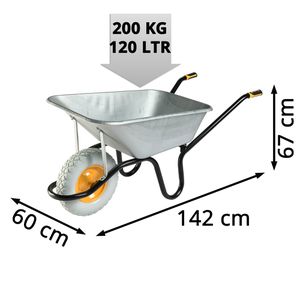 Produktbild für Schubkarre Haemmerlin Aktiv Excellium Reno, Tragkraft 200 kg