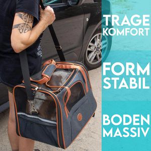 Produktbild für Tiertransportbox HUND-IST-KÖNIG Gr. S, aus Stoff