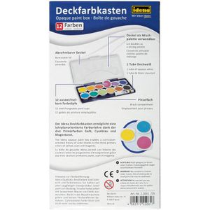 Produktbild für Farbkasten Idena 22061 Schuldeckfarbkasten