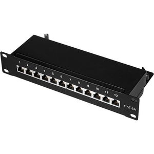 Produktbild für Patchpanel LogiLink NP0052B, Cat 6A