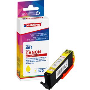 Produktbild für Tinte Edding EDD-461 für Canon CLI-571Y XL