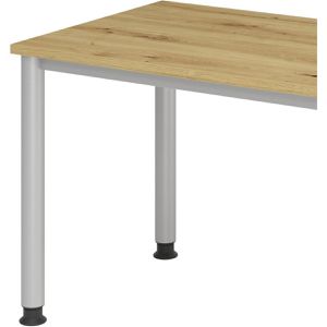 Produktbild für Schreibtisch Hammerbacher H-Serie, asteiche / silber