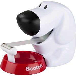 Klebebandabroller Scotch Magic Dog-810, weiß