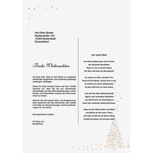 Produktbild für Weihnachtsbriefpapier Sigel DP084, Golden Tree