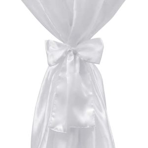 Produktbild für Tischhusse vidaXL mit Schleifenband, 241187, Ø 60 cm