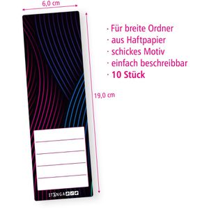 Produktbild für Rückenschilder itenga Wellen