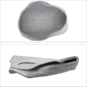Produktbild für Kaminholztasche Relaxdays 10021972, grau