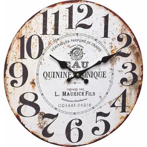 Produktbild für Wanduhr TFA 60.3045.10 Quinine Tonique, Holz, analog, Quarzuhr