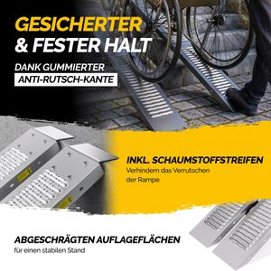 Produktbild für Auffahrrampe Monzana 108532, aus Stahl, 2 Stück