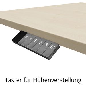 Produktbild für Schreibtisch Geramöbel Elevate Basic, ahorn / anthrazit