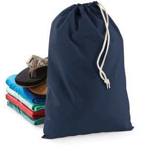 Produktbild für Stoffbeutel Westford-Mill W115 Cotton Stuff Bag S, navy