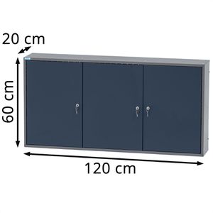 Produktbild für Werkzeugschrank Küpper 70093, aus Metall, grau / blau