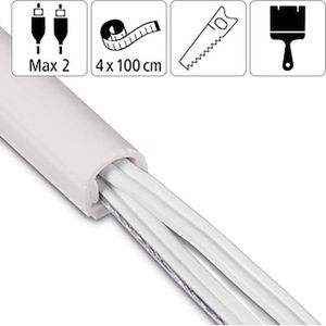 Produktbild für Kabelkanal Hama 00220980 weiß