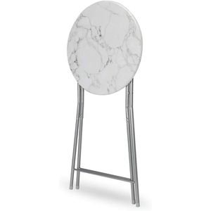 Produktbild für Stehtisch CASARIA 107835, weiß marmoriert, Ø 60 cm