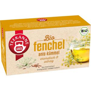 Teekanne Tee Fenchel Anis-Kümmel BIO, 18 Teebeutel, 45g