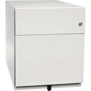 Rollcontainer Bisley Note, aus Metall, weiß